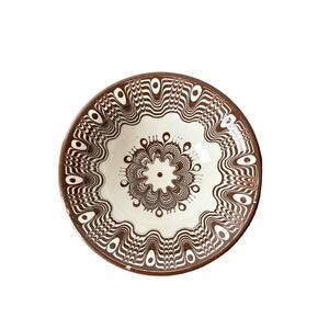 Handmade Cream And Chocolate Bowl